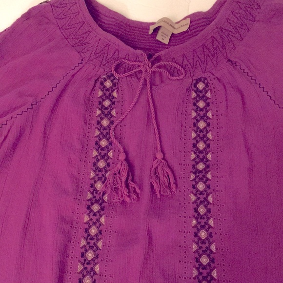 Nine West Vintage America Jeans Purple Tassel - Picture 3 of 5